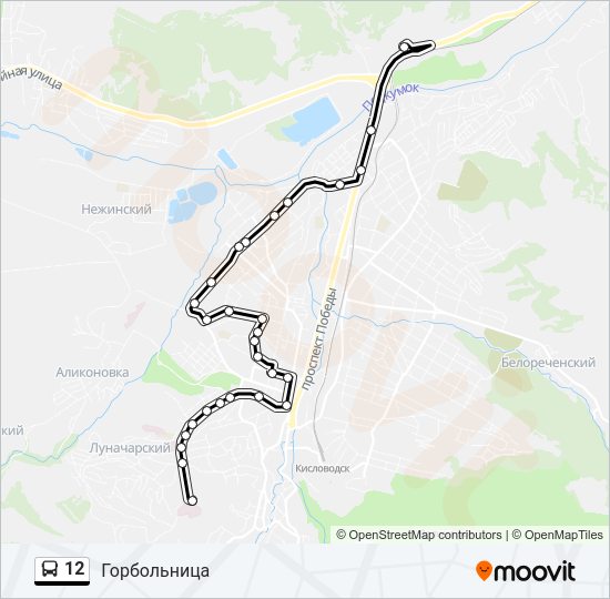 12 Bus Line Map