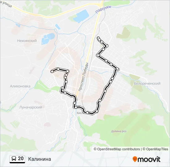 20 Bus Line Map