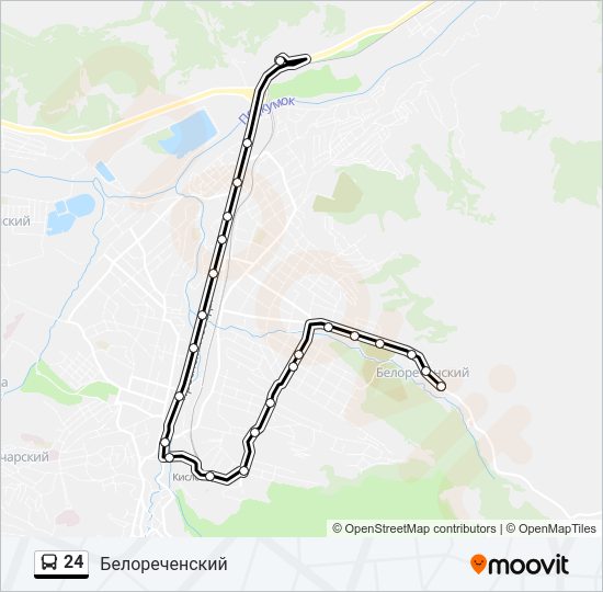 24 Bus Line Map