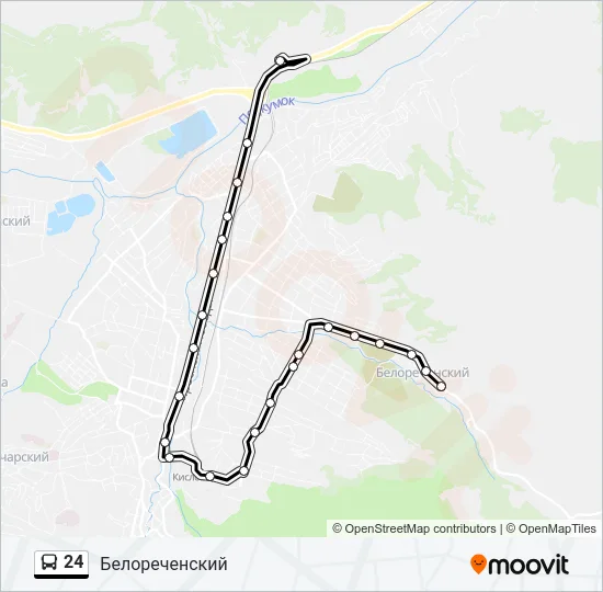 24 Bus Line Map