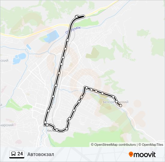 24 Bus Line Map