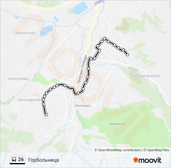26 Bus Line Map