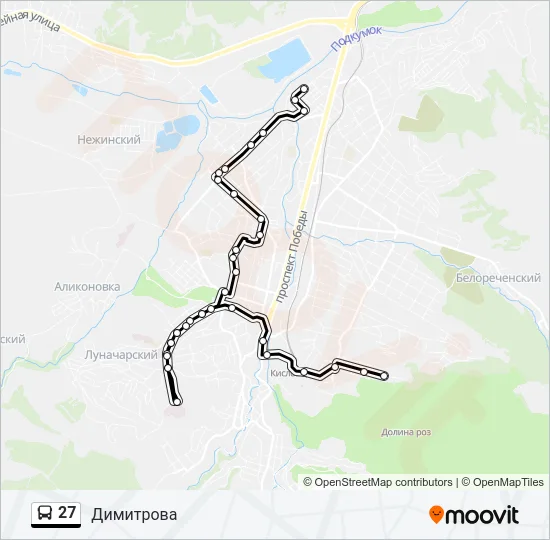 27 Bus Line Map