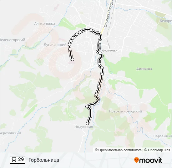 29 Bus Line Map