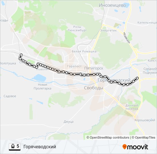 5 Light Rail Line Map