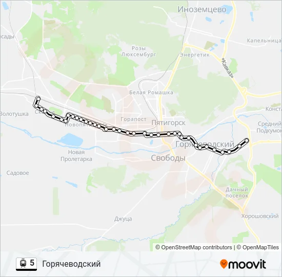 5 Light Rail Line Map