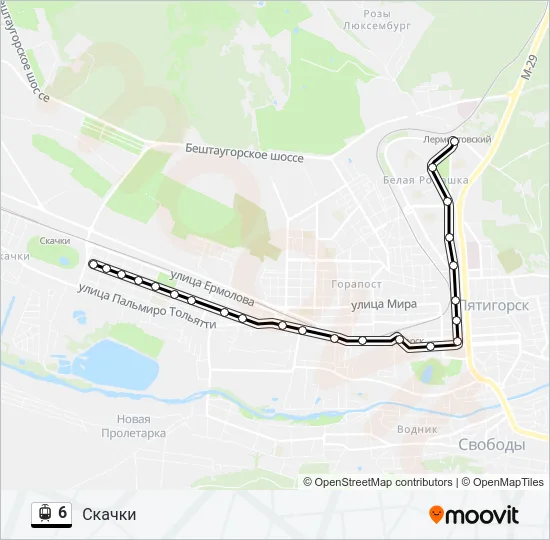 6 Light Rail Line Map