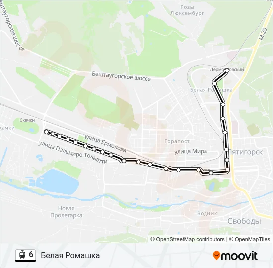 6 Light Rail Line Map