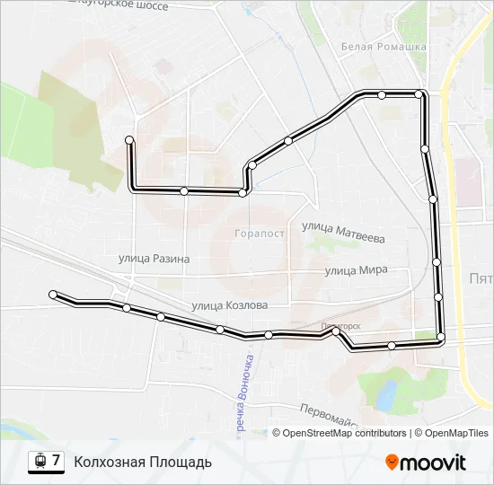 7 Light Rail Line Map