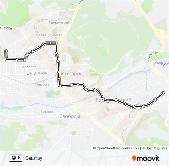 8 Light Rail Line Map