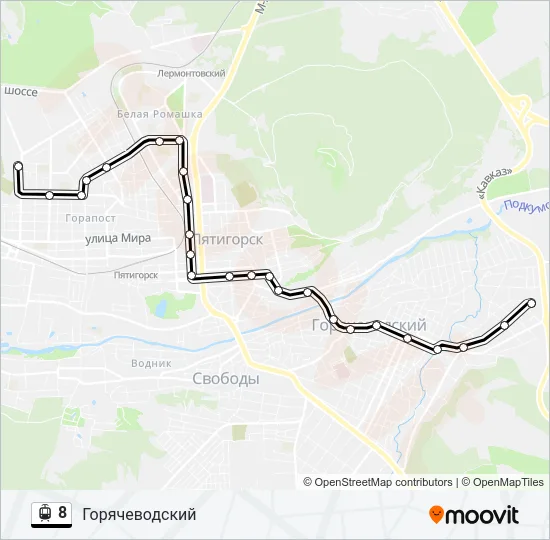 8 Light Rail Line Map