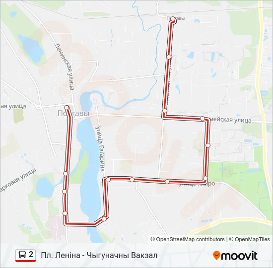 2 Bus Line Map