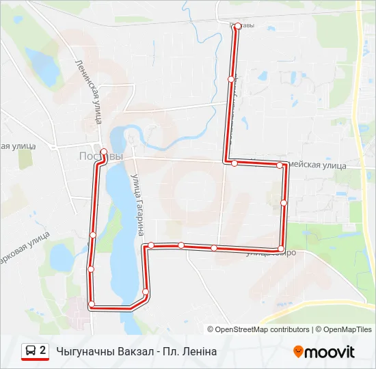 2 Bus Line Map