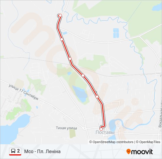 Автобус 2: карта маршрута