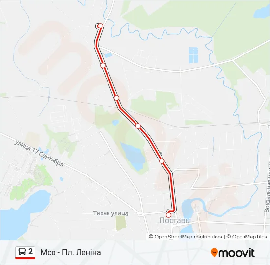 Автобус 2: карта маршрута
