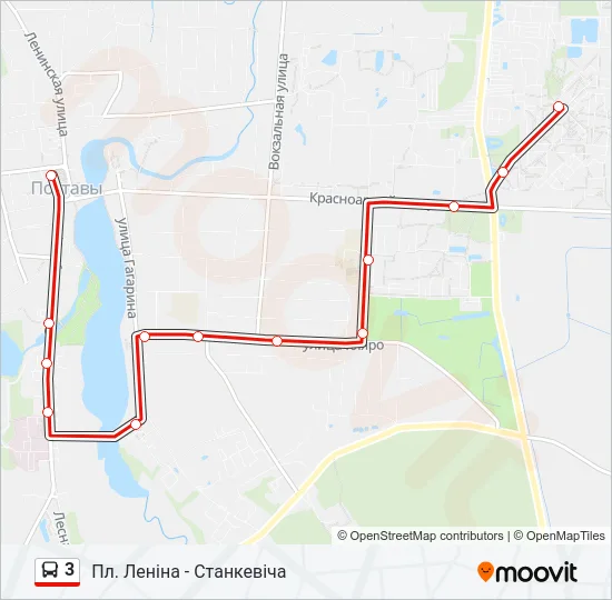 3 Bus Line Map