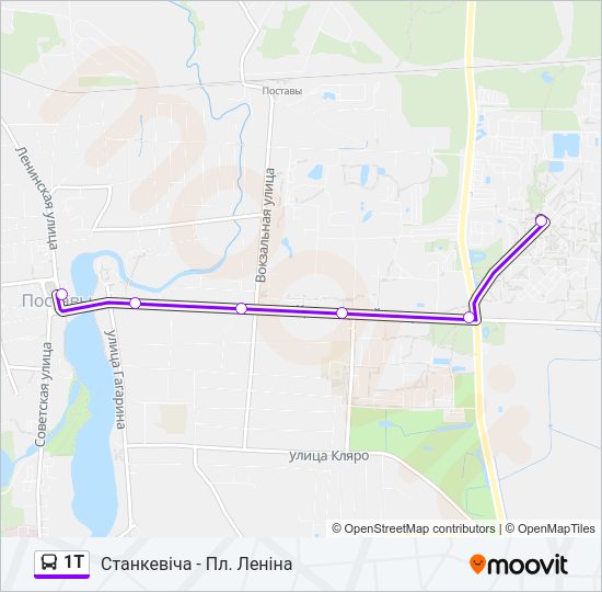 1Т Bus Line Map