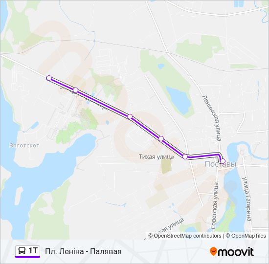 1Т Bus Line Map