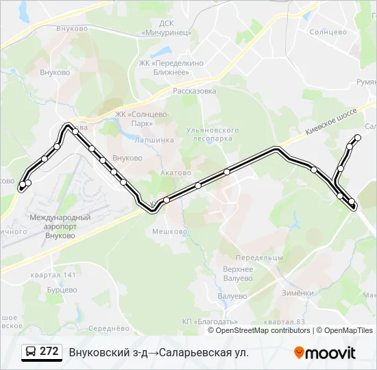 272 Bus Line Map