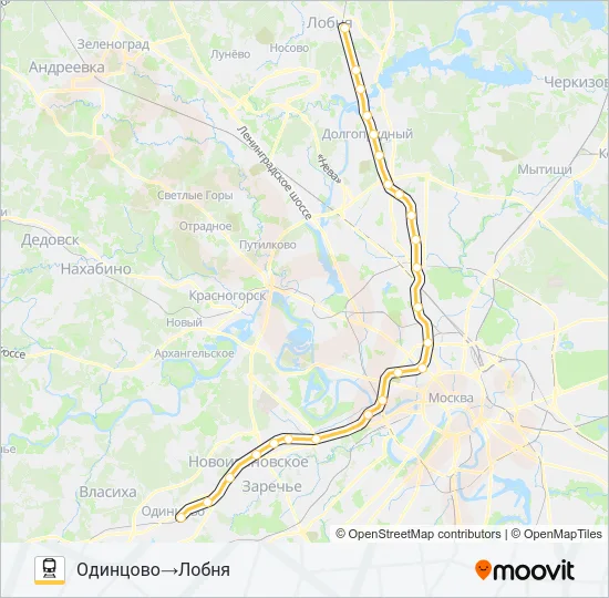 D1 Train Line Map