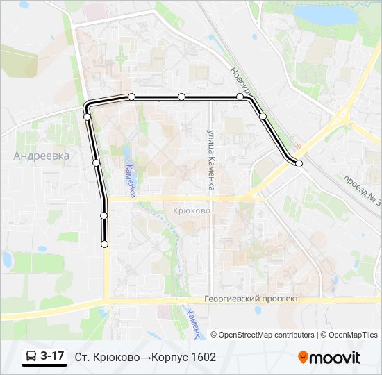 З-17 Bus Line Map