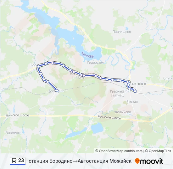 23 Bus Line Map