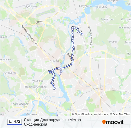 472 Bus Line Map