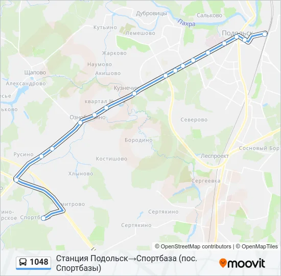 1048 Bus Line Map