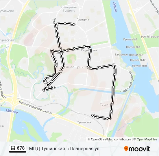 678 Bus Line Map
