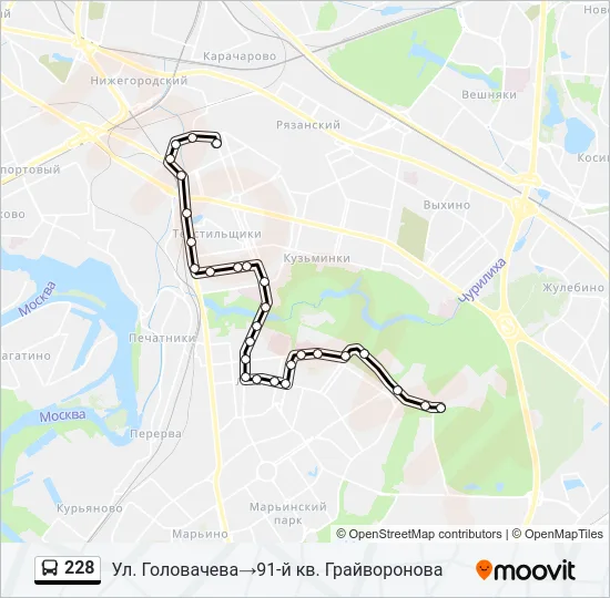 228 Bus Line Map