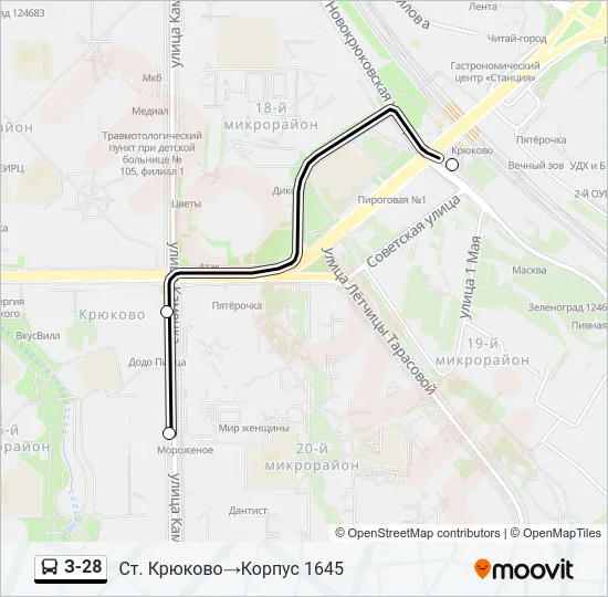 З-28 Bus Line Map