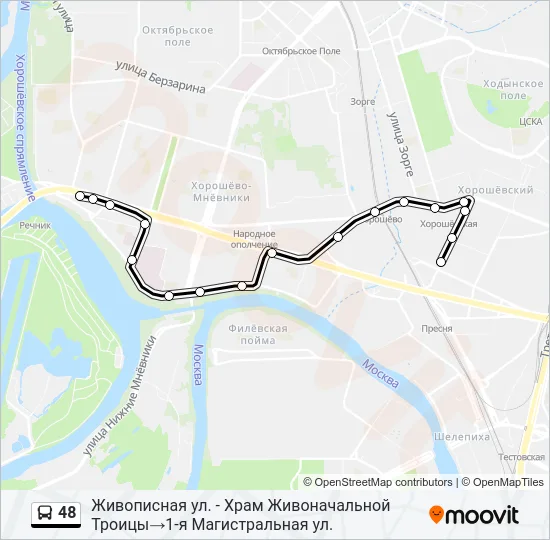 48 Bus Line Map