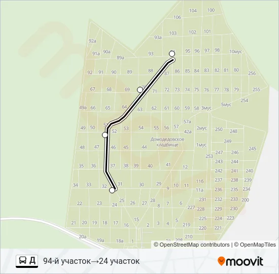 Д Bus Line Map