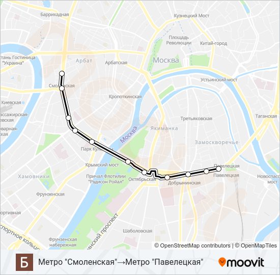 Б Bus Line Map