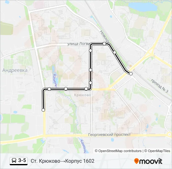 З-5 Bus Line Map