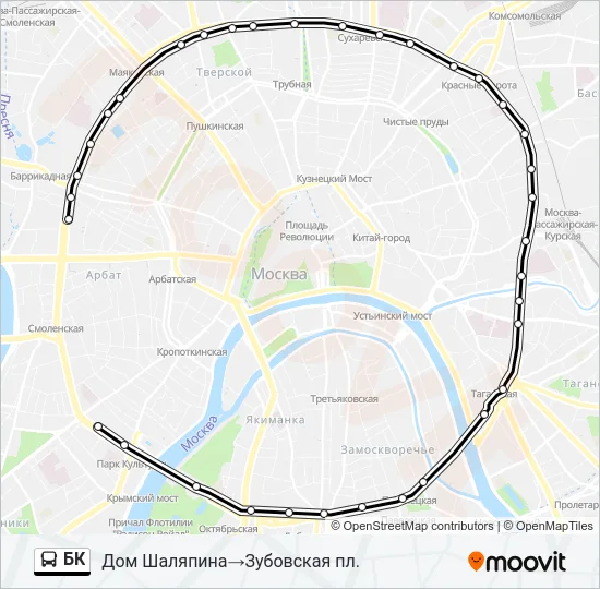 БК Bus Line Map