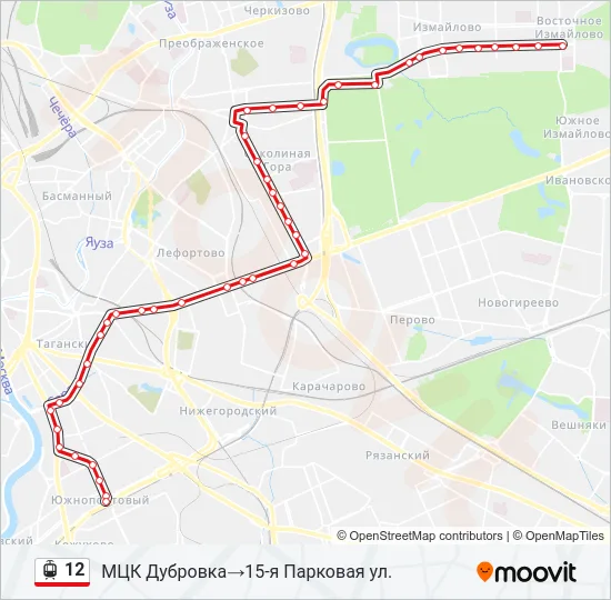 12 Light Rail Line Map