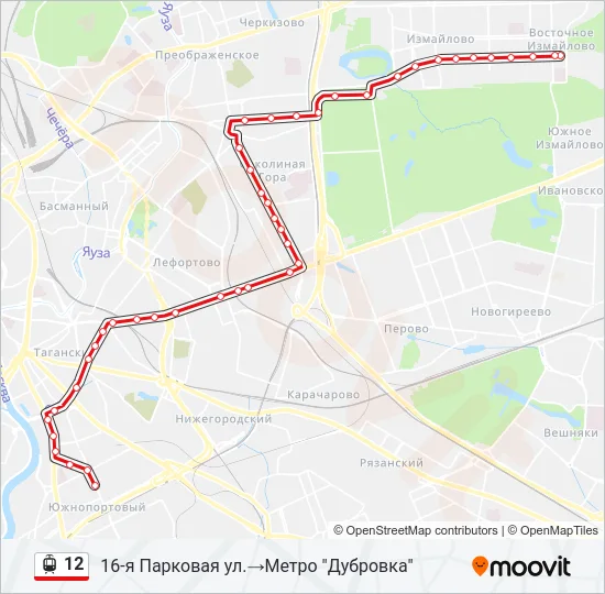 12 Light Rail Line Map