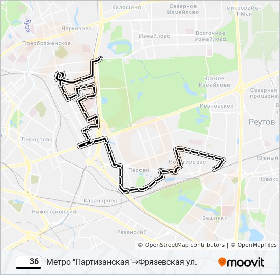 Маршрут 36 оренбург