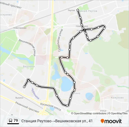 79 Bus Line Map