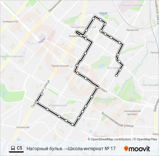 С5 bus Line Map