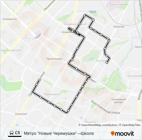 С5 Bus Line Map