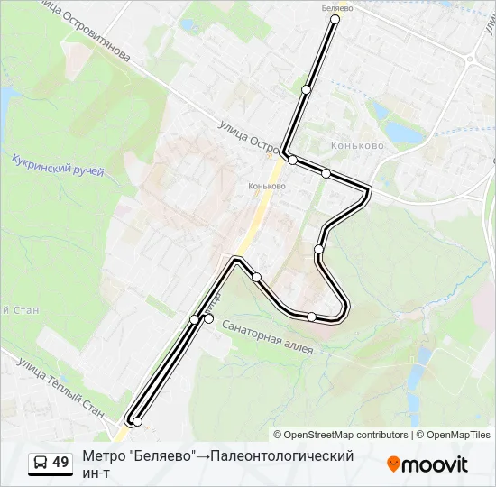 49 Bus Line Map