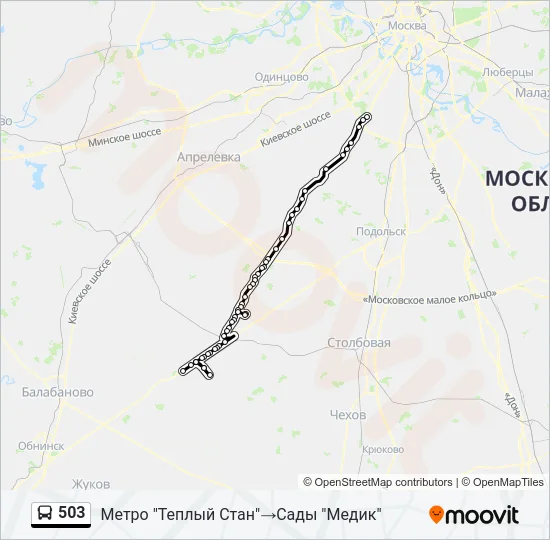 503 Bus Line Map