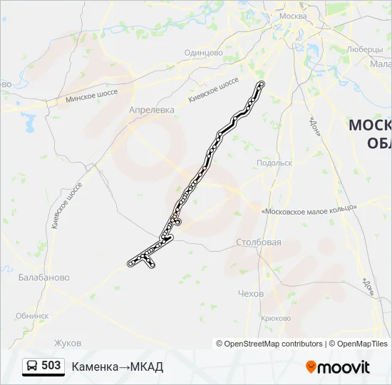 503 Bus Line Map