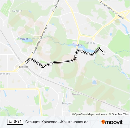 З-31 Bus Line Map