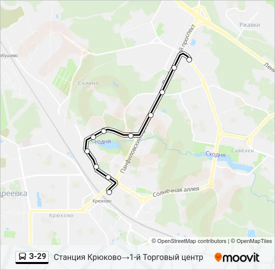 З-29 Bus Line Map