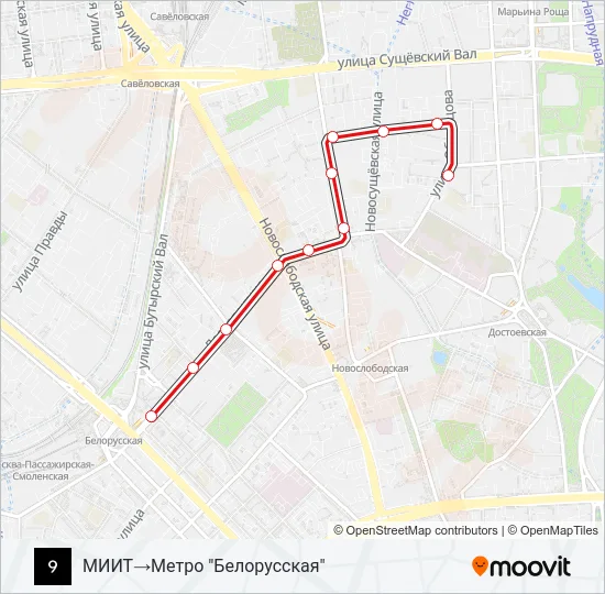 9 Light Rail Line Map
