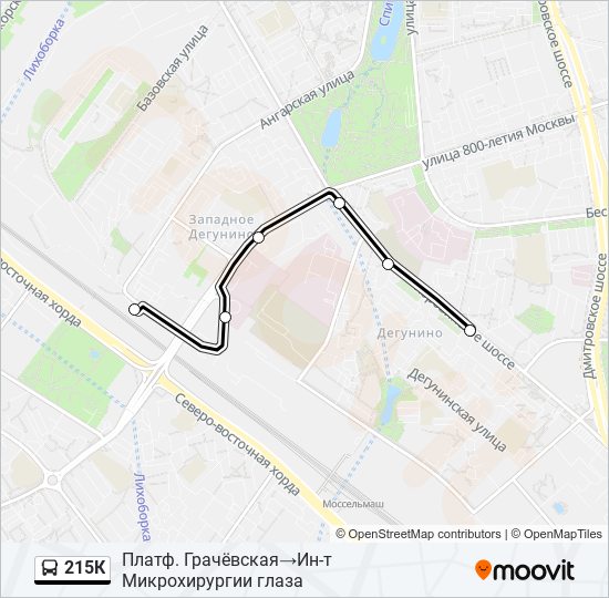 Автобус 215 грачевская петровско разумовская