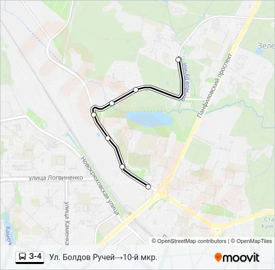 З-4 Bus Line Map